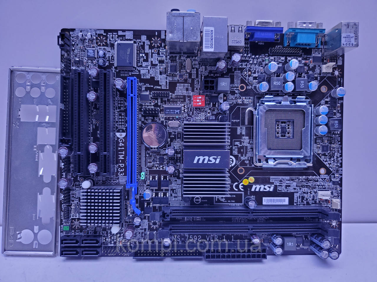 Материнська плата s775 MSI G41TM-P33 (Socket 775, DDR2, QUAD, б/у)