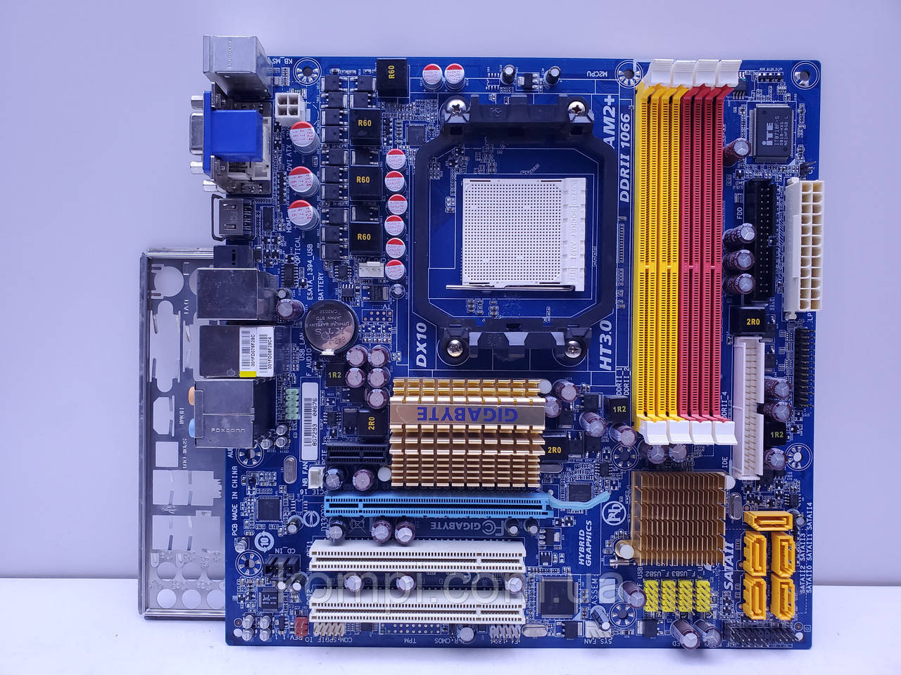 Материнська плата sAM2+ Gigabyte MA78GM-S2H (Socket AM2+, DDR2, б/в)