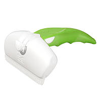 Дешеддер великий для видалення шерсті собак, що линяє, і котів, ширина картриджа 9,5см FoOlee Easee Large зелений (2128)