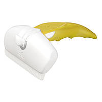 Дешеддер великий для видалення шерсті собак, що линяє, і котів, ширина картриджа 9,5см FoOlee Easee Large жовтий (2135)