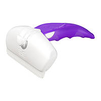 Дешеддер великий для видалення шерсті собак, що линяє, і котів, ширина картриджа 9,5см FoOlee Easee Large фіолетовий (2142)