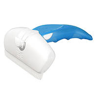 Дешеддер великий для видалення шерсті собак, що линяє, і котів, ширина картриджа 9,5см FoOlee Easee Large синій (2159)