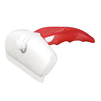 Дешеддер великий для видалення шерсті собак, що линяє, і котів, ширина картриджа 9,5см FoOlee Easee Large червоний (2166)