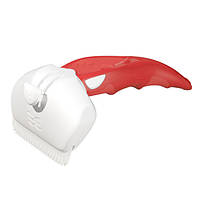 Дешеддер середній для видалення шерсті собак, що линяє, і котів, ширина картриджа 6,5см FoOlee Easee Medium червоний (2104)