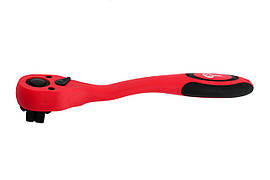 Рукоятка з храповим механізмом Intertool вигнута 1/4" х 72T Prof