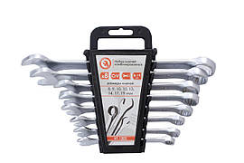 Набір рожково-накидних ключів Intertool 8 шт. (8-19 мм) Storm