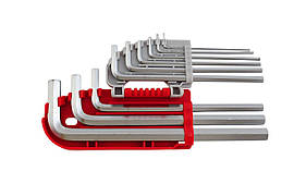 Набір шестигранних ключів Intertool 9 шт. Подовжені Prof