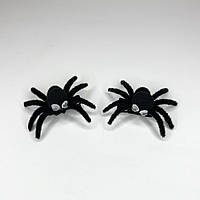 Шпильки для волосся Finding Заколки затискачі для волосся 2шт павуки Хеллоуїн Чорний 65 мм х 60 мм х 28 мм