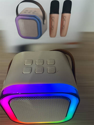 Караоке домашнее детское с подсветкой и Bluetooth, Музыкальная колонка ...