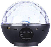 Диско шар акумуляторний із радіо та блютузом RJL-512 Чорний