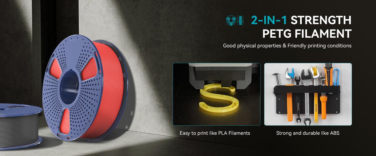 Filament for 3D-print SUNLU PETG 1.75mm 1kg new2