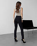 Штани жіночі скіні класика завужені 50 чорні, фото 5