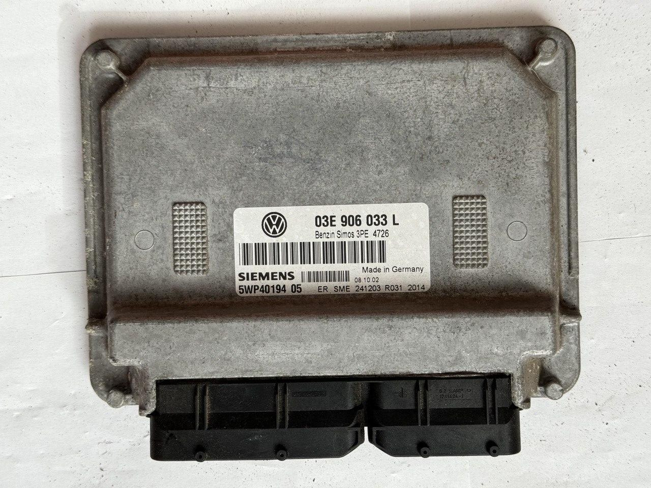 Електронний блок керування Volkswagen Siemens 03E 906 033 L / 03E906033L / 5WP4019405