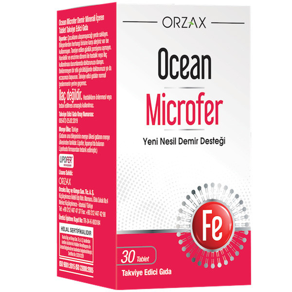 Orzax Microfer / Мікрофер залізо мікрокапсульоване 17 мг 30 таблеток