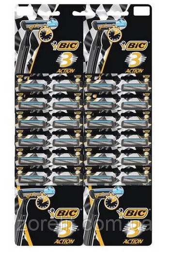 Верстат для гоління Bic 3 Action на мапі 24 шт.