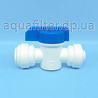 Кран кульовий прямий Organic 3/8 шланг — 1/4 шланг