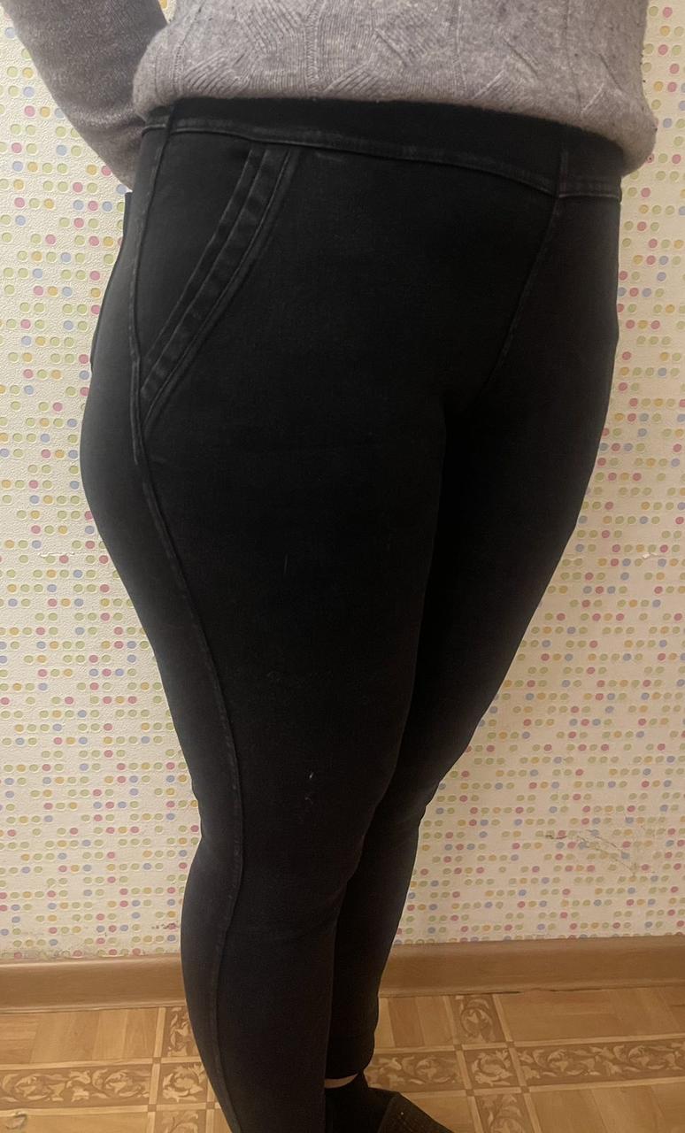ТЕПЛІ ЖІНОЧІ ДЖИНСИ-ДЖЕГІНСИ ПОЛУБАТАЛ 3XL,4XL,5XL ЛАСТОЧКА, фото 1