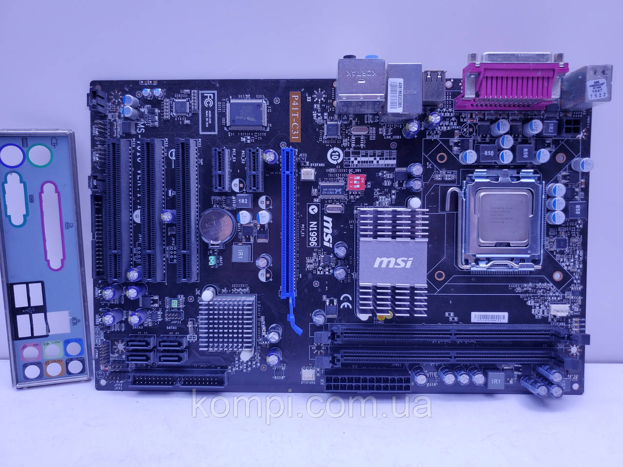 Материнська плата s775 MSI P41T-C31 (Socket 775, DDR2, QUAD, б/у), фото 1