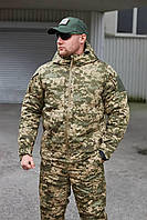 Куртка зимова всу піксель армійська з підкладкою omni heat парку камуфляжна pixel мм14