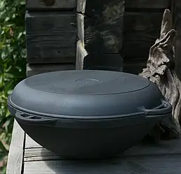 Казан "Сітон" чавунний татарський із кришкою-сковородою 10 л (Кза10чс)
