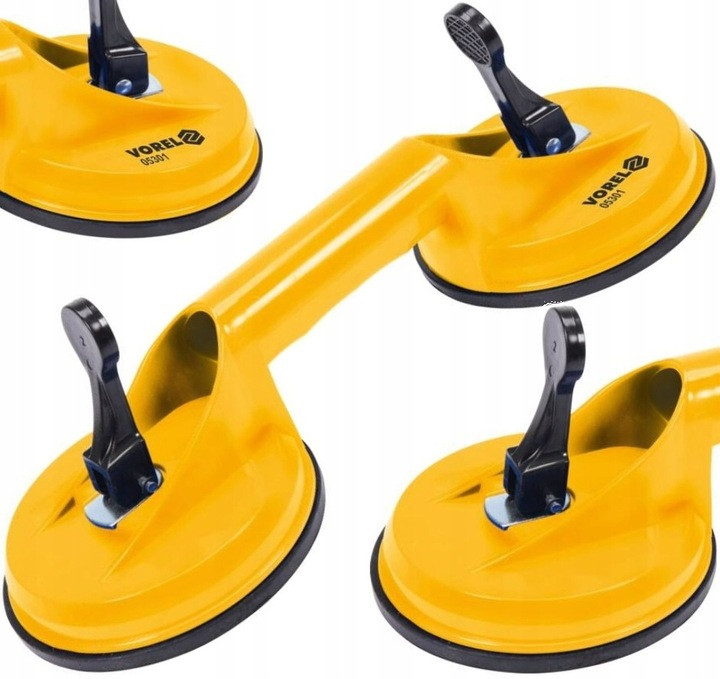 Вакуумна Присоска Для Скла Подвійна 115 мм, 70 кг VOREL (05301)