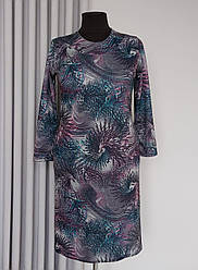 Жіноче плаття великого розміру з абстрактним принтом з 52 по 64 р
