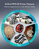 Пластик SUNLU PETG Camouflage Green, Classic Spool, 1.75мм, 1кг, 230-260°C, Темнозелений філамент для 3Д-друку, фото 9