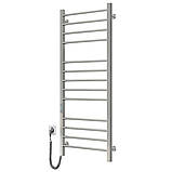 Рушникосушка електрична Flyme EF Quadro L (терморегулятор, таймер) ліве підключення, фото 4