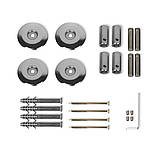 Рушникосушка електрична Flyme EF Quadro L (терморегулятор, таймер) ліве підключення, фото 7