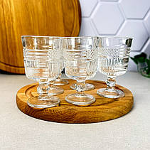 Набір чарок на ніжці під кришталь 6 шт 60 мл Візувій, фото 4