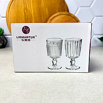 Набір чарок на ніжці під кришталь 6 шт 60 мл Візувій, фото 5
