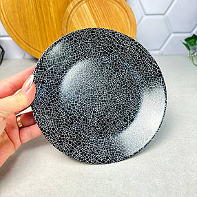 Чорна десертна тарілка 18 см Luminarc Zoe Black, фото 1