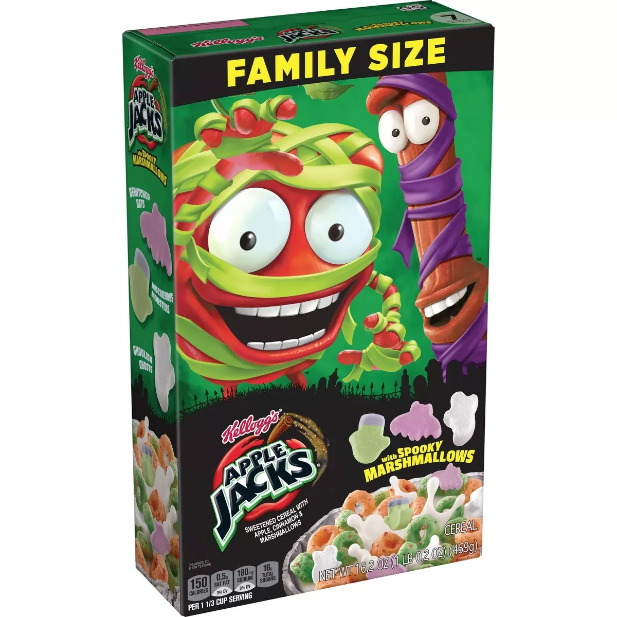 Пластівці Kellogg's Apple Jacks Spooky Cereal 459 g