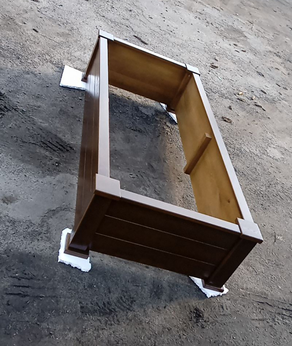 Обрешітка на могилу на 3 доски, висота 38см. Матеріал сосна., фото 1