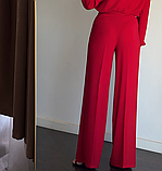 Брюки жіночі легкі палаццо широкі 42 червоні, фото 10