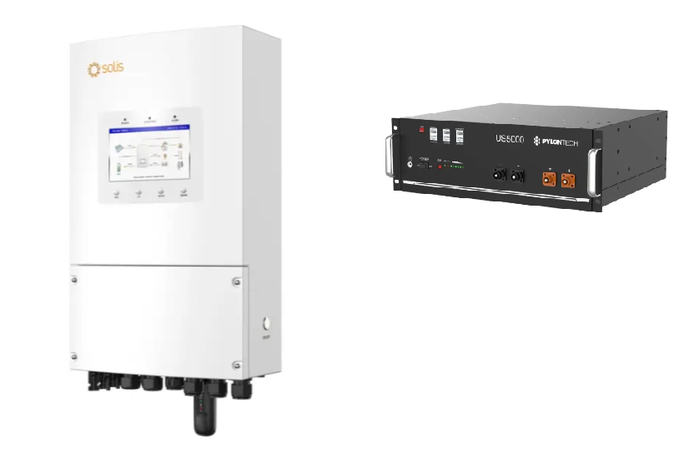 Комплект безперебійного живлення інвертор SOLIS S6-EH1P8K-L-PLUS 8 kW + АКБ Pylontech US5000 4.8 kW, фото 1