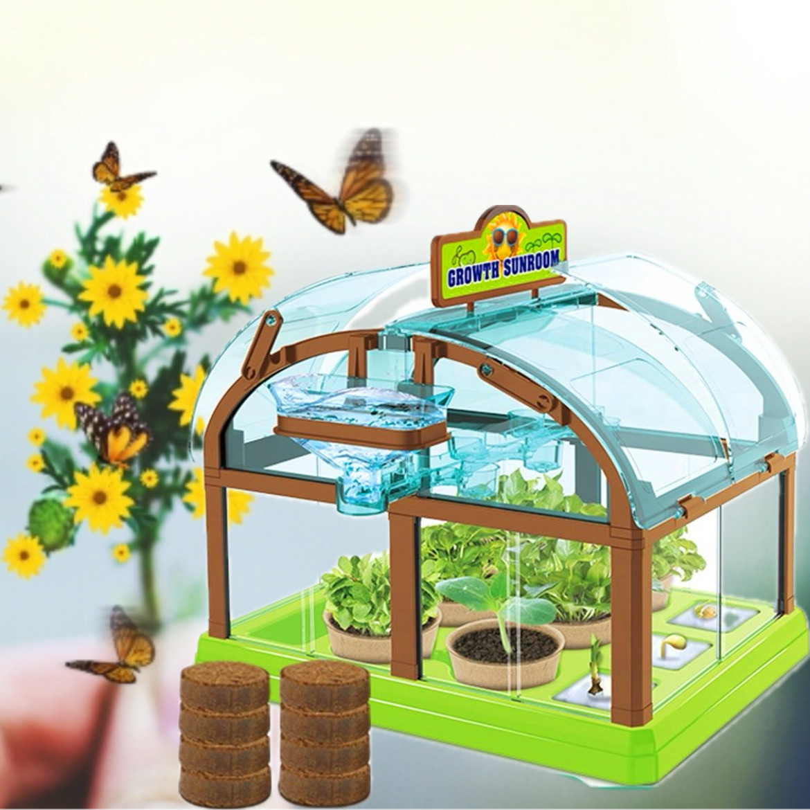 Набір для дослідів домашня теплиця Home made plant Ігровий набір теплиця для вирощування рослин із насінням