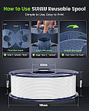 Пластик SUNLU PLA  Black, Reusable Spool, 1.75мм, 1кг, 330м, 200-240°C, Чорний філамент для 3Д-друку, фото 5
