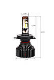 Світлодіодні автолампи H4 CARLAMP Smart Vision Led для авто 8000 Lm 6500 K, фото 8