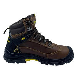 Чоботи робочі GTM р.43 композ.носок, шкіра коричневого кольору S1P SRC SM-075-43 smart