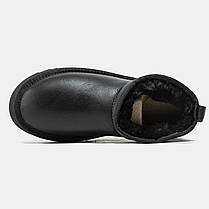 Зимові черевики UGG Classic Ultra Mini Platform Boot Black Leather - 1141510-BLLE, фото 4