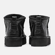 Зимові черевики UGG Classic Ultra Mini Platform Boot Black Leather - 1141510-BLLE, фото 5