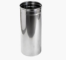 Труба 0,5м ø100мм нерж. 0,5мм сталь AISI 304 димохідна одностінна Версія-Люкс