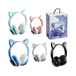 53220 Навушники блютуз котячі вушка