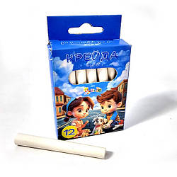 825511 Крейда біла кругла 12 шт.