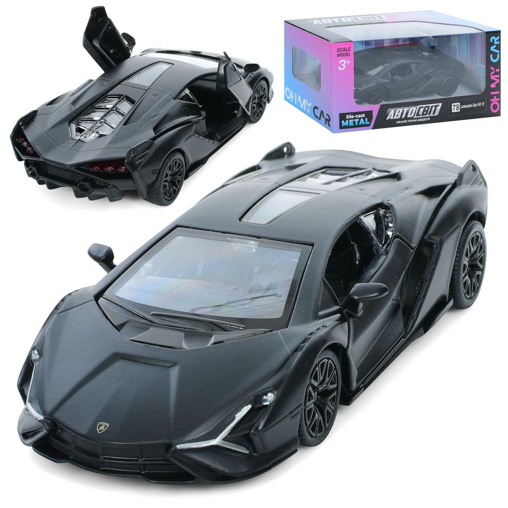 Автомобіль Lamborghini Sian AS-3134 "АвтоСвіт", металевий, інерційний, 15,5х7х7 см