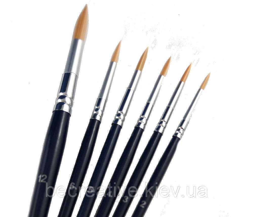 Пензель для ліній та деталізації TAG Body Art Round Brush Size #03