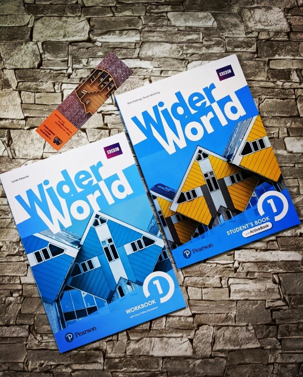 Набір книг "Wider World 1 Students' Book & WorkBook with Extra Online Homework" Pearson Англ. для підлітків
