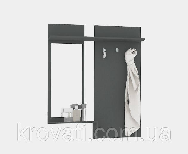 Вішалка із дзеркалом "Брайт" 900 х 140 х 1110 h Майстер Форм .