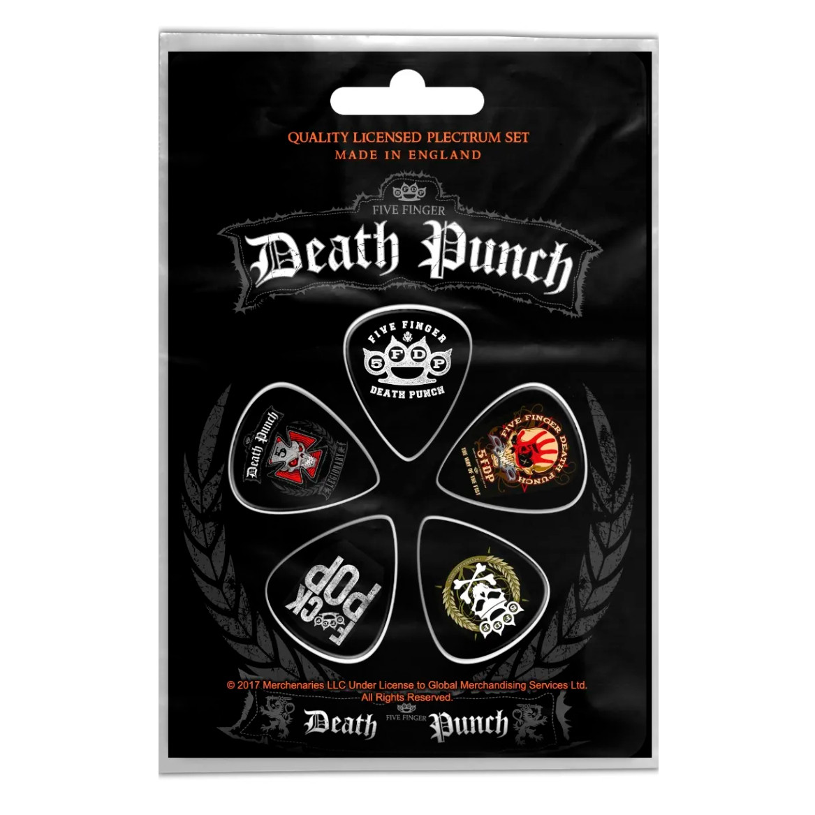 Подарунковий набір медіаторів FIVE FINGER DEATH PUNCH - 5FDP (mol-006)